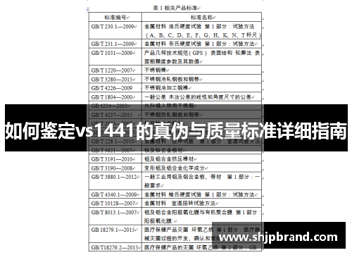 如何鉴定vs1441的真伪与质量标准详细指南